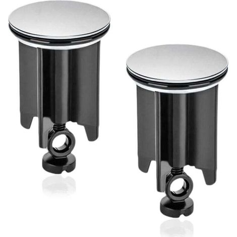 Universal Bathroom Sink Plug, 2pcs 40mm Sink Drain Stopper Adjustable Height Bathtub Plug with Gasket for Sink Drains Kitchen Bathroom MUMU (1/4)
