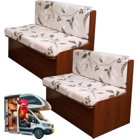Copricuscino per dinette per camper, copricuscino elasticizzato per dinette per camper, coprisedile antiscivolo per camper, cuscino per divano, copripanca (1/5)