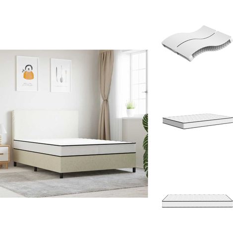 Matelas à ressorts bonnell moyen 140x200 cm - Matelas À Ressorts Bonnell - Matelas Double - Matelas Mousse - Literie - Sommier (1/5)