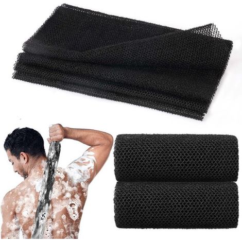 2er-Packung afrikanische Badeschwämme (30 x 80 cm), Peeling-Duschbälle für den Rücken und zum Duschen (1/5)