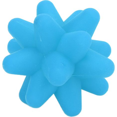 【NX】Balle de massage hérisson portable pour le yoga, la remise en forme et la relaxation musculaire, idéale pour l'acupression et le massage des fascias (bleue). (1/5)