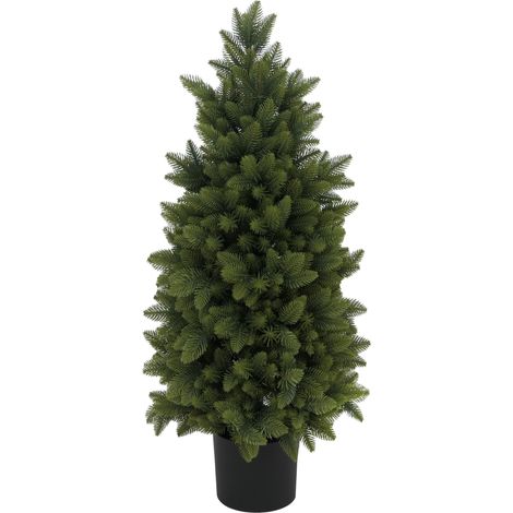 Árbol de Navidad HHG-118, árbol decorativo, árbol artificial, planta artificial, abeto artificial, para exterior, de polietileno, 85 cm (1/5)