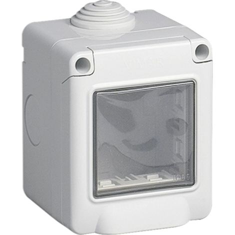 contenitore da parete 2 moduli vimar bianco ip55 - cod.0r14902