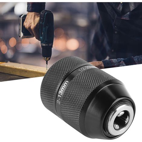 Mandrin de perceuse sans clé autobloquant 13mm, montage 1/2 pouce pour métal (1/5)