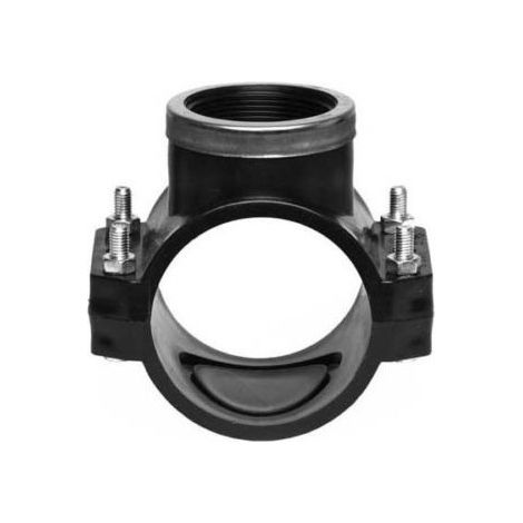 Presa a staffa derivazione f polietilene per acqua, diametro 32x1f
