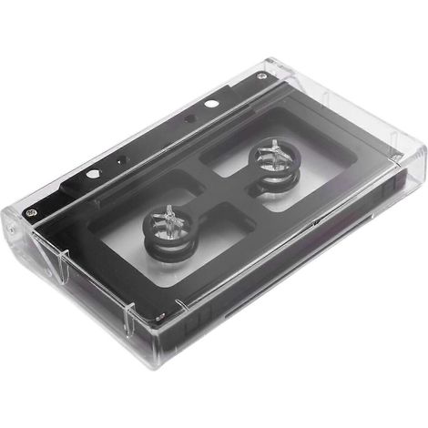 Open Audio Cassette Coque Étui pour DIY Bobine à Bobine Bande Cassette Plastique Coque Noir (1/5)