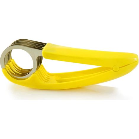 1 Trancheuse à banane, Acier inoxydable, ABS, Pour fruits légumes saucisse, Cuisine (1/5)