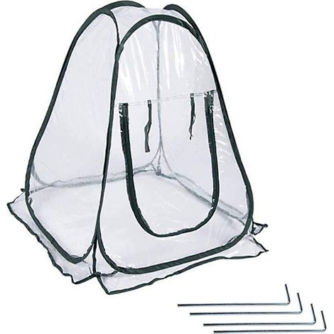 Mini serre portable, pliable, avec housse coupe-vent et imperméable pour plantes succulentes et fleurs
