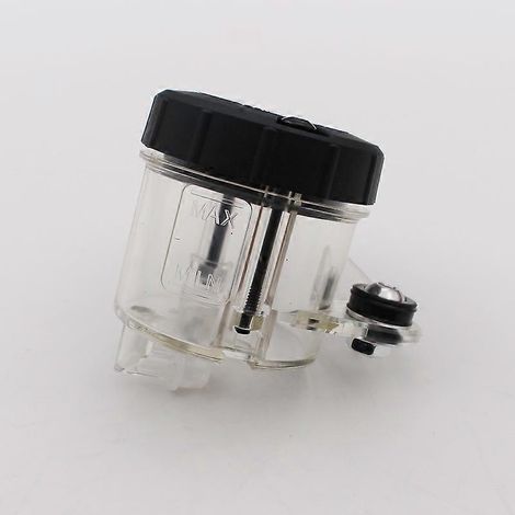 Pot d'huile de frein de moto, godet d'huile modifié, grand godet d'huile à poussoir direct, godet d'huile modifié CNC, couvercle de godet d'huile (1 blanc transparent) (1/5)