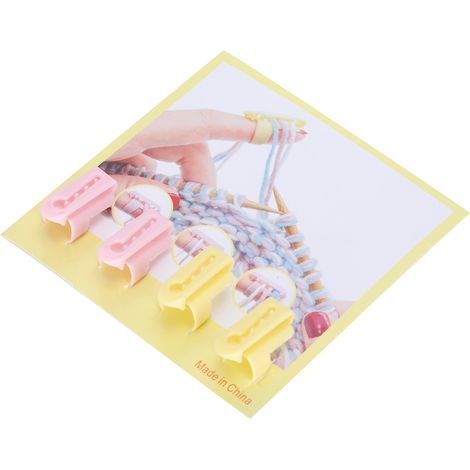 4Pcs Knitting Thimble Finger Guide Splitter for DIY Fun Sweater Wool Sewing Accessories (1/5)