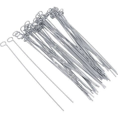 Lot de 60 piquets métalliques stables et faciles à insérer pour guirlandes lumineuses de Noël C7 et C9. (1/5)