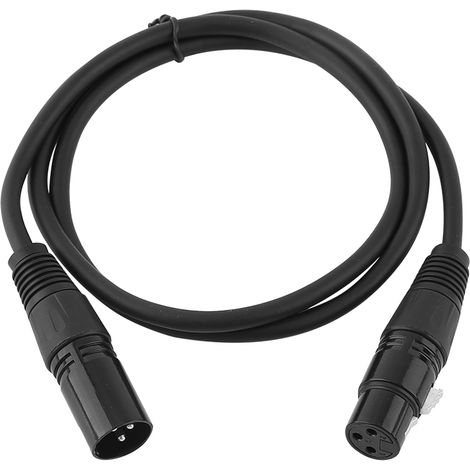 Câble Microphone XLR Mâle à Femelle 3 Broches Blindé 1M Extension Audio (1/5)
