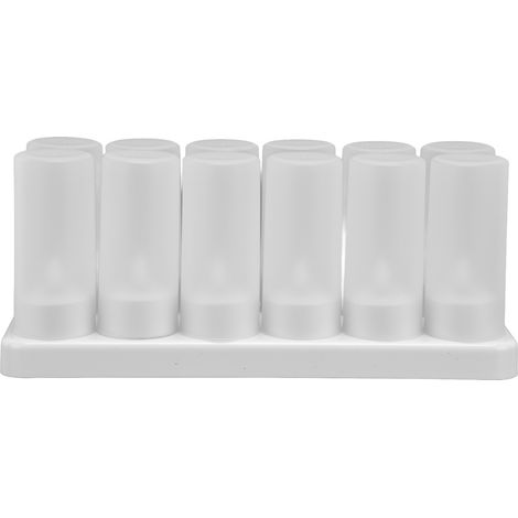 Wiederaufladbare 100–240-V-Teelichtlampe, wiederverwendbar, flammenlos, kabellos, LED-Kerzen, EU-Stecker (1/5)