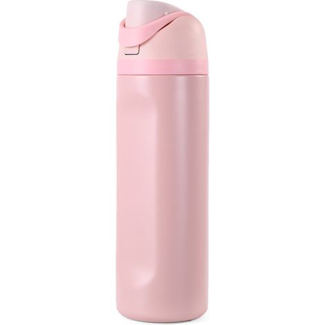 Botella de agua isotérmica de acero inoxidable, ideal para deportes y viajes, libre de BPA (aprox. 500 ml), color rosa.