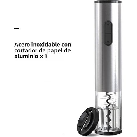 Ouvre-porte électrique argenté avec coupe-film et tournevis pour bouteilles de vin, accessoires de cuisine automatiques intelligents, application pour la maison (1/5)