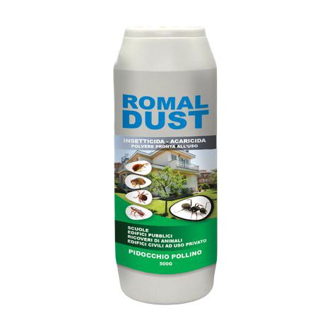 INSETTICIDA STRISCIANTI ROMAL DUST ENERGICA - POLVERE GR 500- 3 pezzi