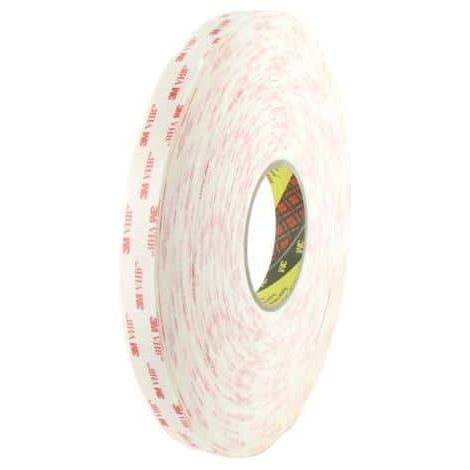 Ruban adhésif VHB mousse acrylique double face 3M 4945 19mm x 33m (1/2)