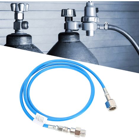 Kit de tuyau adaptateur haute pression externe pour cartouche de CO2 (CGA320) pour SodaStream, bleu, 2 m / 6,6 pi (1/5)
