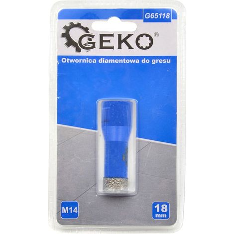 Scie cloche diamantée pour grès cérame 18 mm M14 (50) (1/2)
