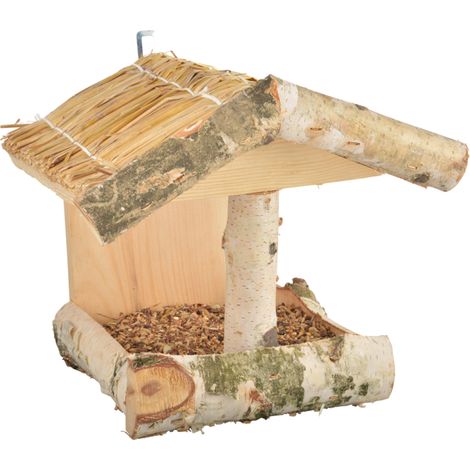 Table alimentaire à oiseaux en bois de bouleau - H 24,5 cm - Livraison gratuite (1/3)