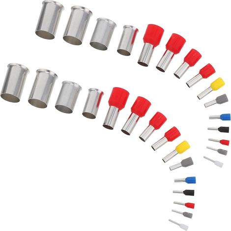 Kit D'Assortiment De 1000 Cosses Tubulaires Isolées Pour Fils Électriques Connecteurs Rapides Cosses Et Embouts De Câbles Industriels (1/5)