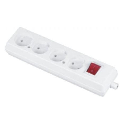 Multipresa con interruttore, 4 prese, 16A 250V GN-460WS