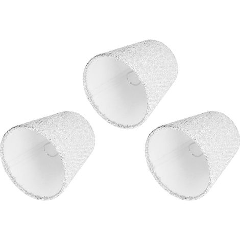 Lot de 3 petits abat-jour E14, surface brillante, fins, légers, haute transmittance, conception sûre pour lampe de table (1/5)