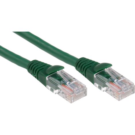 Câble Ethernet cat 5e Avec connecteur gaine LSZH Vert / , U/UTP, 10m ( Prix pour 1 )