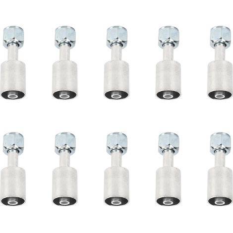 de 10 raccords de tuyau de climatisation droits en aluminium