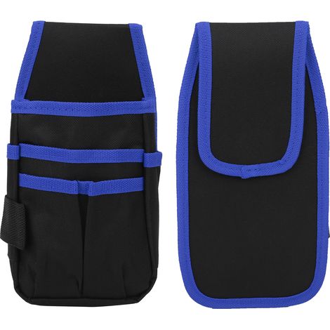 Sac à outils multifonctionnel, pochette de rangement pour quincaillerie (bleu) (1/5)