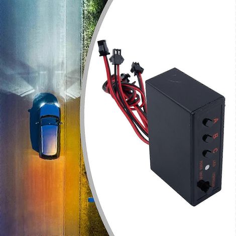 Boîtier de commande pour 4 feux stroboscopiques LED clignotants 12V 7,6 x 4,8 x 2,5 cm Accessoires automobiles