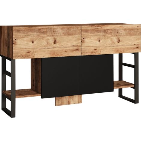 Holzbuffet "Mel" - 140 x 43 x 84 cm - Beige