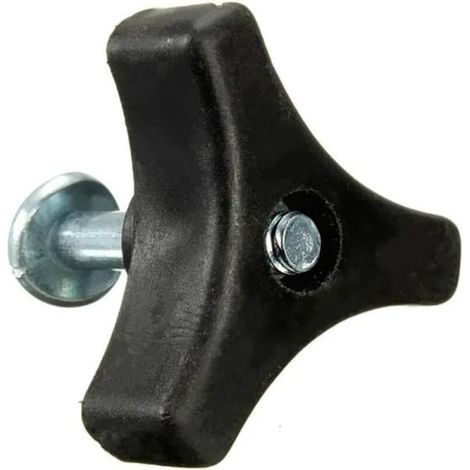 Lot de 2 poignées triangulaires de rechange pour tondeuse à gazon Honda (noir) : vis, écrou et boulon. (1/5)
