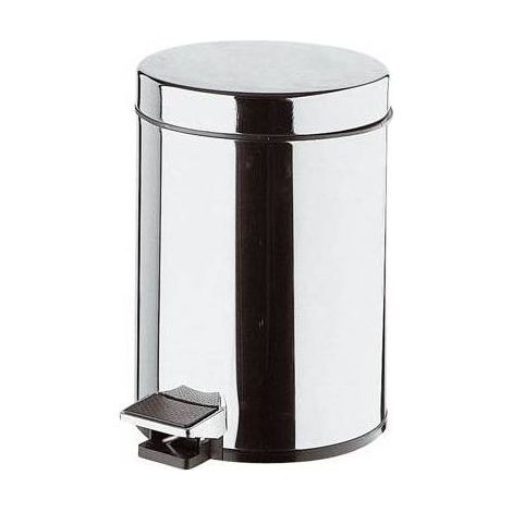 PATTUMIERA PER TOILETTE CILINDRICA CON APERTURA A PEDALE 5 LITRI LUX Misura: Diam. 200 x H. 290mm