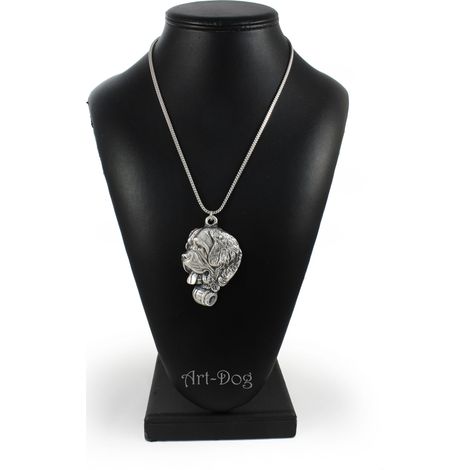 San Bernardo, perro San Bernardo: collar para perro, colgante para perro en cadena de plata, joyería única de Art-Dog (1/5)