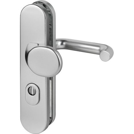 Format Schutz-Langschild-Wechselgarnitur ES 1 15mm oval U-Form 10/92 ZA Alu F1