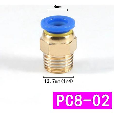Buse de pulvérisation basse pression à raccord rapide 1/4" x 8mm – Brumisateur pour refroidissement industriel, humidification, dépoussiérage, élevage et désinfection