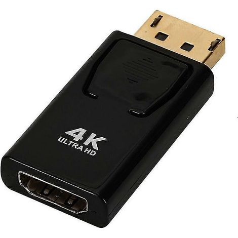 1 adaptateur DisplayPort vers DP compatible, adaptateur de câble TV haute définition DisplayPort mâle vers DP femelle (1/5)