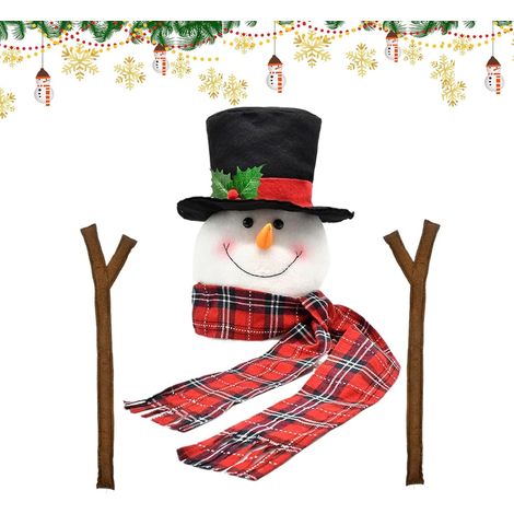 Bonhomme de Neige pour Cime d'arbre,Décoration Festive pour Sapin Décorations Festives Mignonnes de Bonhomme de Neige pour Maison (1/5)