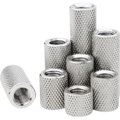 Écrous de raccordement moletés ronds M2 M2.5 M3 M4 M5 M6 M8 M10 (1/4)