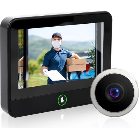 1 Judas Numérique WiFi, Vision 1080P Grand Angle, Application Tuya, Surveillance Porte (1/5)