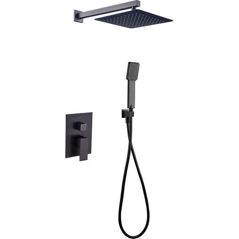 LLAVISAN L157494 CHEROKEE BLACK Grifo Monomando Empotrada Ducha Pared Negro Mate - ref: L157494 (1/5)