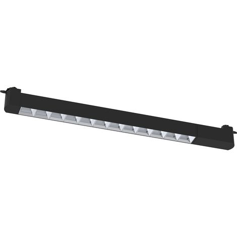 Luminaire sur rail 1 phase linéaire noir 53 cm LED 28 W 4000 K CYBER Milagro (1/5)