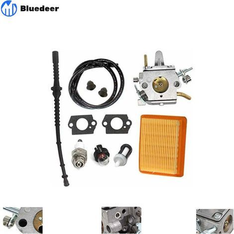 Carburateur avec filtre à air et tuyau à essence pour Stihl FS400 FS450 FS480 SP400 SP450 - Remplace Zama C1Q-S34H, 4128 120 0651, 4134 141 0300. H121 (1/5)