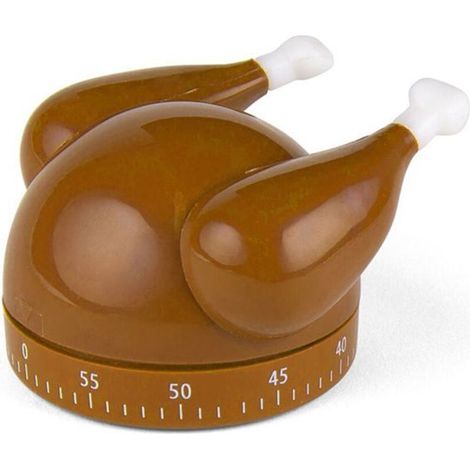 Mechanischer Timer - Truthahn - Braun - 60 Minuten - 6,3 x 5,1 cm - Kunststoff