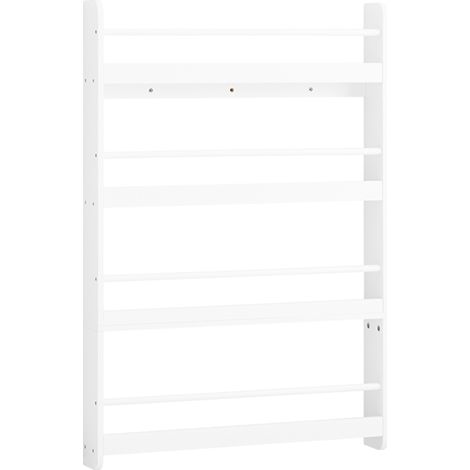 SoBuy Kids Bookshelf With 4 Shelves White 80x12x118cm Functional KMB08-II-W (1/5)
