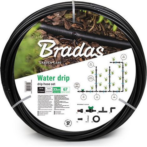 Kit complet goutte à goutte WATER DRIP - 50 M - goutteurs intégrés