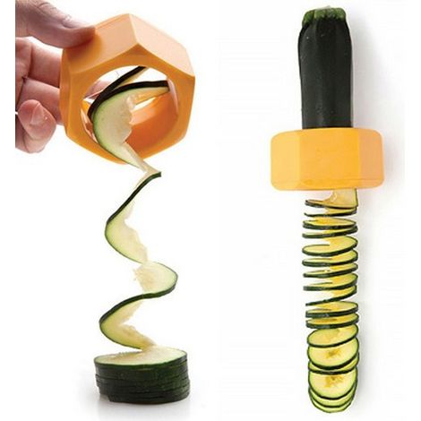 TrAdE Shop Traesio - Taglia Zucchine E Ortaggi A Spirale A Forma Di Dado Tempera Verdure - (1/3)