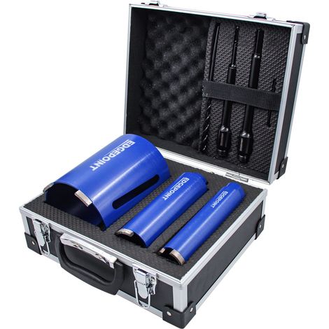 EdgePoint EDGDCDKIT7 Diamond Dry Core Drill Kit 7 Piece 3 Core 38mm 52mm 117mm