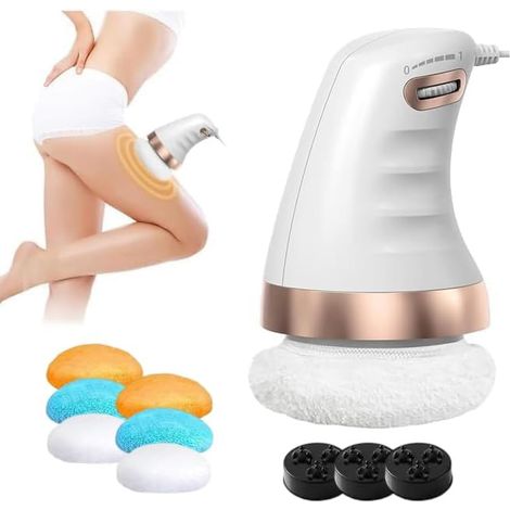 Masseur Anti Cellulite Electrique Avec 3 Têtes De Massage, 6 Coussinets Lavables pour Soulever, La Taille, Les Fesses, Les Bras Et Plus Encore, Raffermir Et Lisser La Peau Grâce Au Massage (1/5)